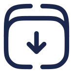 Archive Down Minimlistic SVG Icon
